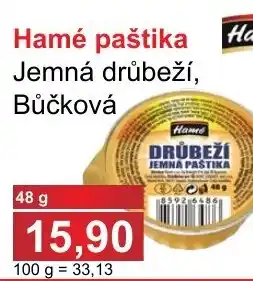 PLUS JIP Hamé paštika Jemná drůbeží, Bůčková nabídka