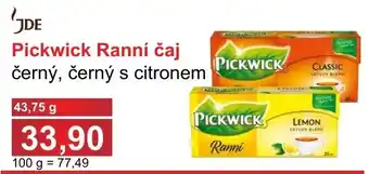 PLUS JIP Pickwick Ranní čaj nabídka