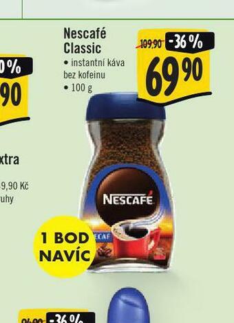 Jip Nescafé classic instantní káva bez kofeinu nabídka