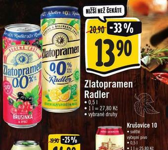 Zlatopramen radler