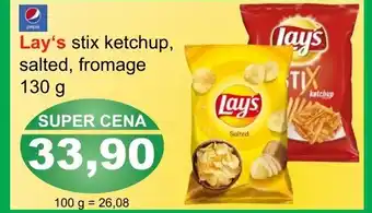 PLUS JIP Lay's stix ketchup, salted, fromage 130 g nabídka