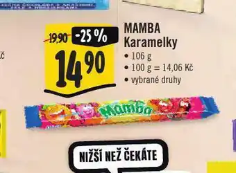 Jip Mamba karamelky nabídka