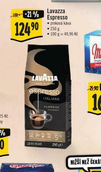 Jip Lavazza espresso zrnková káva nabídka