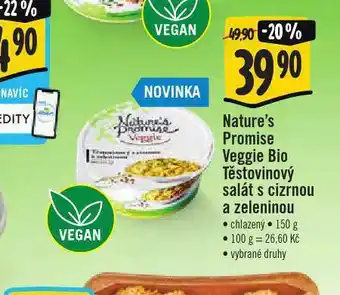 Jip Veggie bio těstovinový salát s cizrnou a zeleninou nabídka