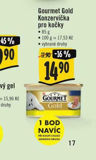 Jip Gourmet gold konzervička pro kočky nabídka