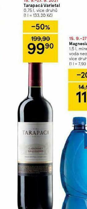 Tesco Tarapacá varietal nabídka