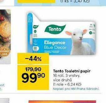 Tesco Tento toaletní papír nabídka