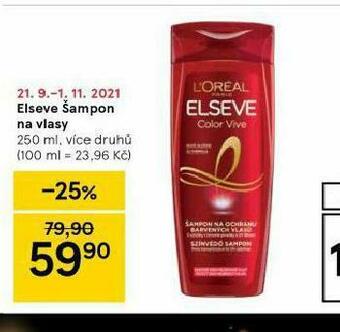 Tesco Loreal elseve šampon nabídka