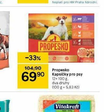 Tesco Propesko kapsičky pro psy nabídka