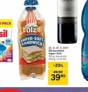 Tesco Ölz sandwich super-soft nabídka