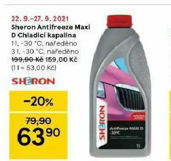 Tesco Sheron antifrreze maxi maxi d chladicí kapalina nabídka