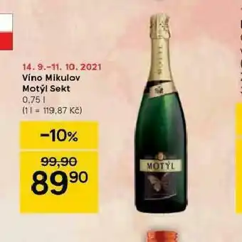 Tesco Víno mikulov motýl sekt nabídka