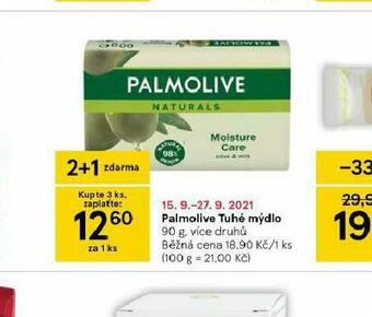 Tesco Palmolive tuhé mýdlo nabídka