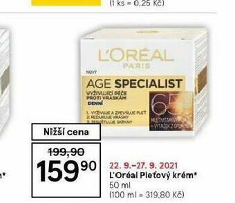 Tesco Loreal pleťový krém nabídka