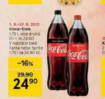 Tesco Coca cola 1,75l nabídka