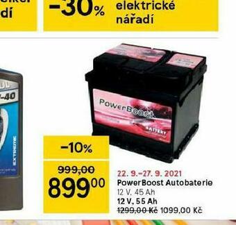 Tesco Powerboost autobaterie 55 ah nabídka