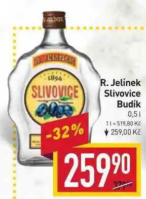 Billa R. jelínek slivovice budík 0,5l nabídka