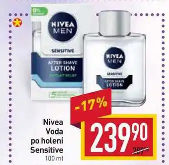 Billa Nivea voda po holení sensitive 100ml nabídka