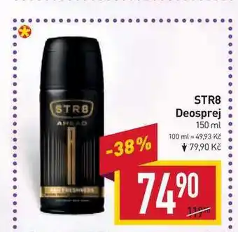 Billa Str8 deosprej 150 ml nabídka