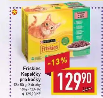 Billa Friskies kapsičky pro kočky 12x 85 g nabídka