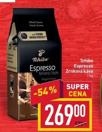 Billa Tchibo espresso zrnková káva 1 kg nabídka