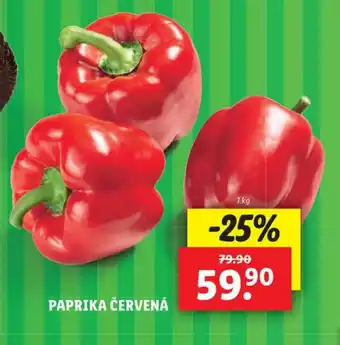 Lidl PAPRIKA ČERVENÁ nabídka
