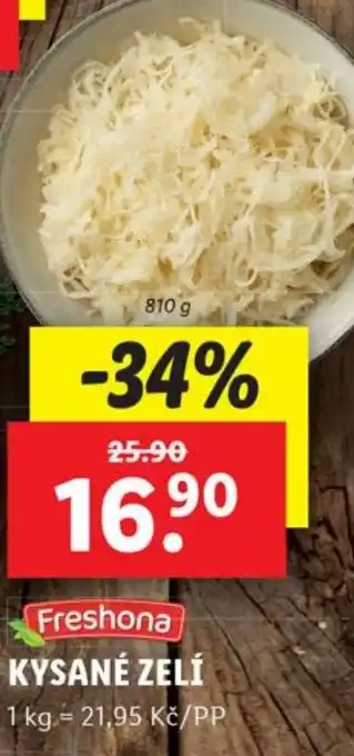 Lidl KYSANÉ ZELÍ nabídka