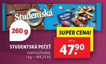 Lidl STUDENTSKÁ PEČEŤ nabídka