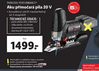 Lidl Aku přímočará pila 20 V nabídka