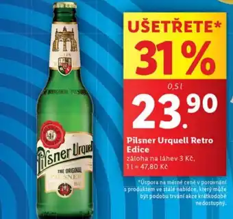 Lidl Pilsner Urquell Retro Edice nabídka