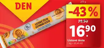 Lidl Listové těsto nabídka