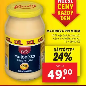 Lidl MAJONÉZA PREMIUM nabídka