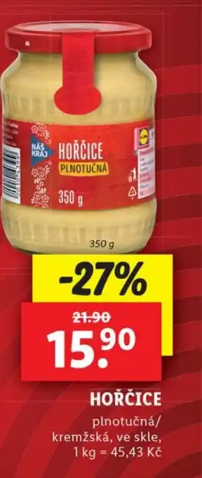 Lidl HOŘČICE nabídka