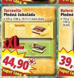Norma Terravita plněná čokoláda nabídka