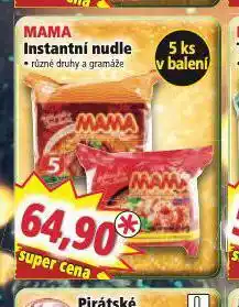 Norma Mama instantní nudle nabídka