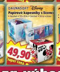 Norma Daunasoft papírové kapesníky s licencí nabídka