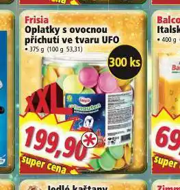Norma Frisia oplatky s ovocnou příchutí ve tvaru ufo nabídka
