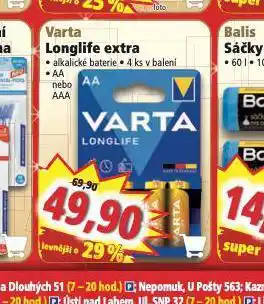 Norma Varta longlife extra nabídka