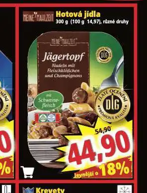 Norma Hotová jídla nabídka