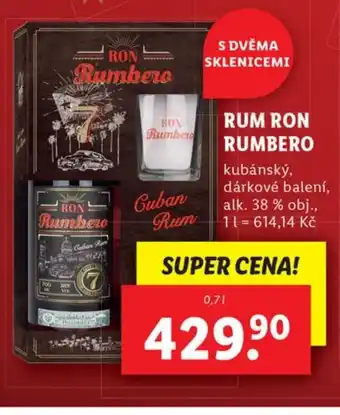 Lidl RUM RON RUMBERO nabídka