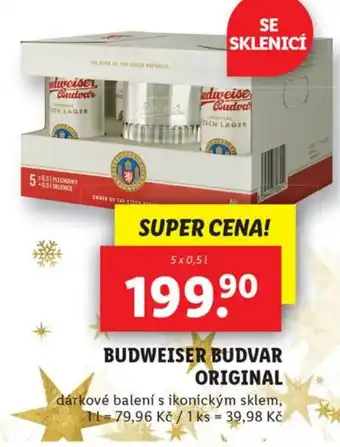 Lidl BUDWEISER BUDVAR ORIGINAL nabídka