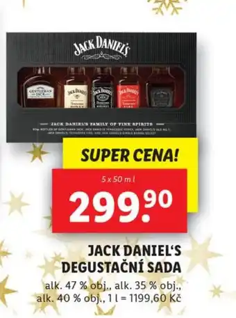 Lidl JACK DANIEL'S DEGUSTAČNÍ SADA nabídka