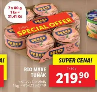 Lidl RIO MARE TUŇÁK nabídka