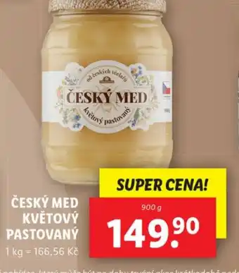Lidl ČESKÝ MED KVĚTOVÝ PASTOVANY nabídka