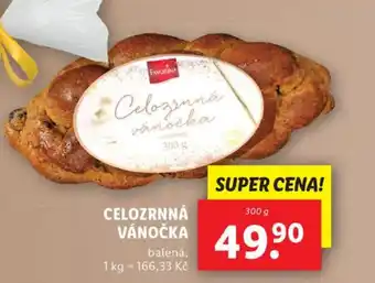 Lidl CELOZRNNÁ VÁNOČKA nabídka