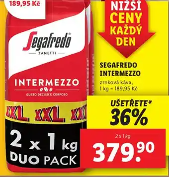 Lidl SEGAFREDO INTERMEZZO nabídka
