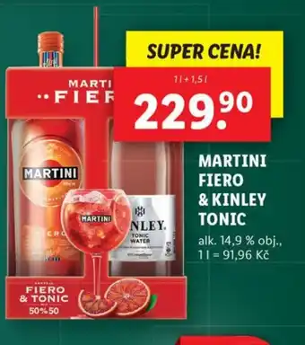 Lidl MARTINI FIERO & KINLEY TONIC nabídka