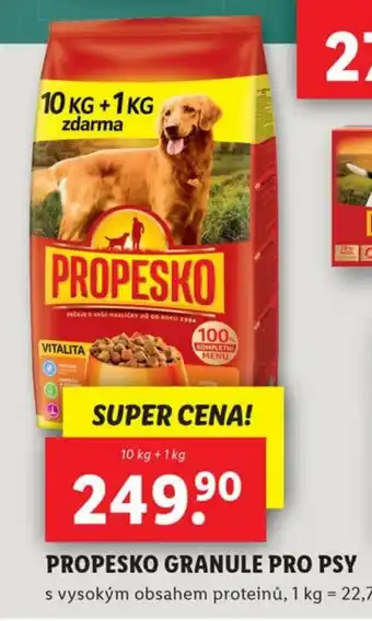 Lidl PROPESKO GRANULE PRO PSY nabídka