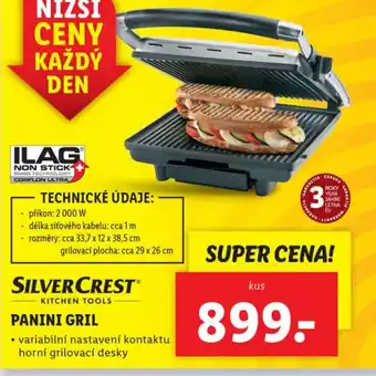 Lidl PANINI GRIL nabídka