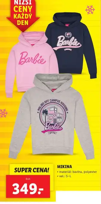 Lidl MIKINA nabídka